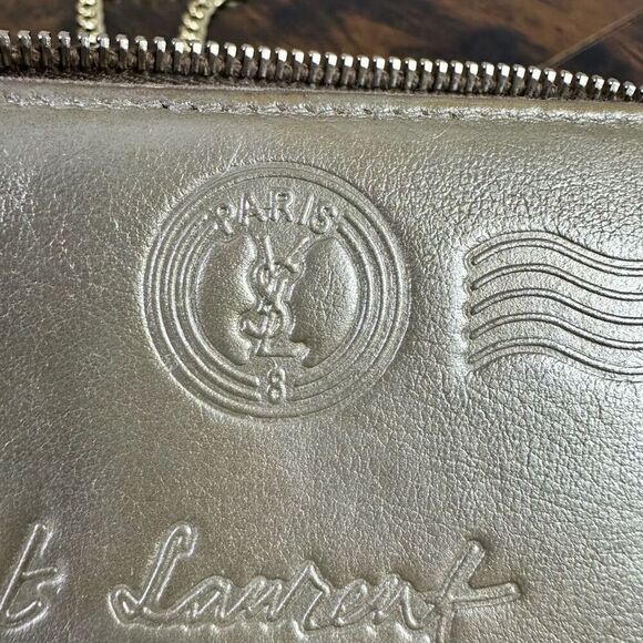 Yves Saint Laurent YSL Y-Mail Long Zippy Wallet Crossbody Converted - Picture 11 of 16